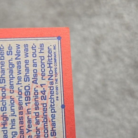 1991 Topps 40 Years Of Baseball Shane Andrews - Picture 3 of 5